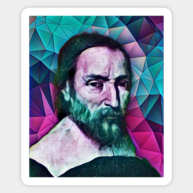 Nicolas Claude Fabri de Peiresc Portrait | Nicolas Claude Fabri de Peiresc Artwork 4 Sticker by JustLit